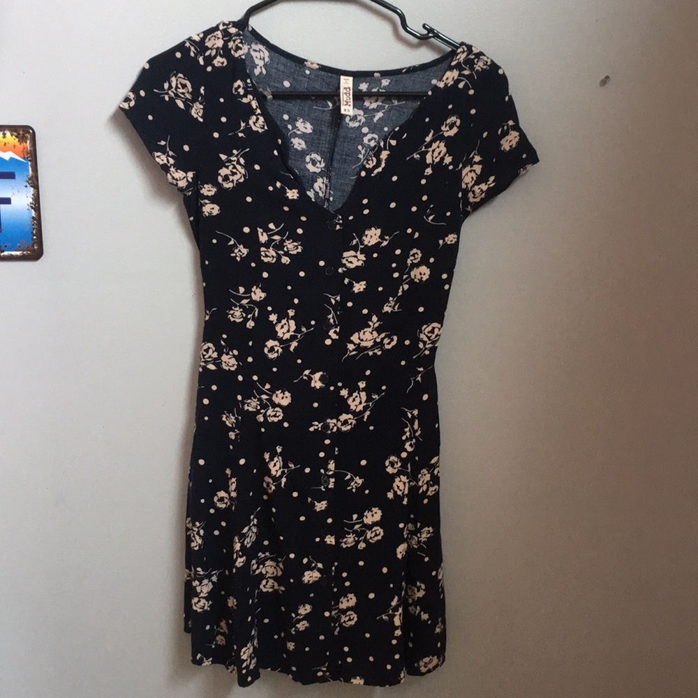 mudd button up dress w/ POCKETS